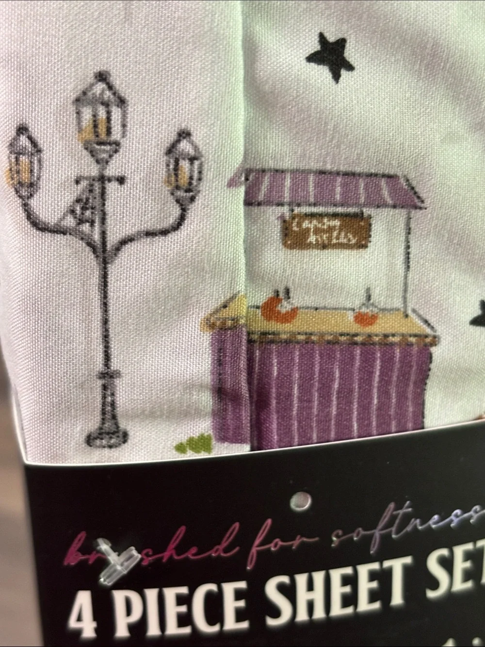 ENVOGUE Ghost Walking DogS QUEEN SIZE Halloween Sheet Set NEW